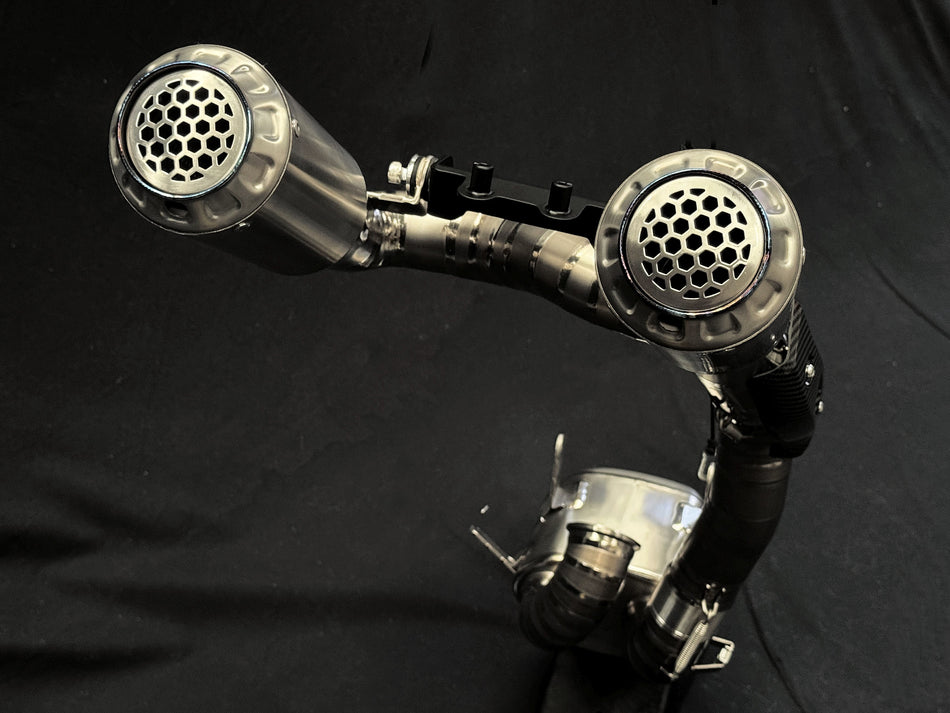 Ducati Panigale/ Streetfighter V2 High Mount Titanium Slip-On Mufflers 2020-2024