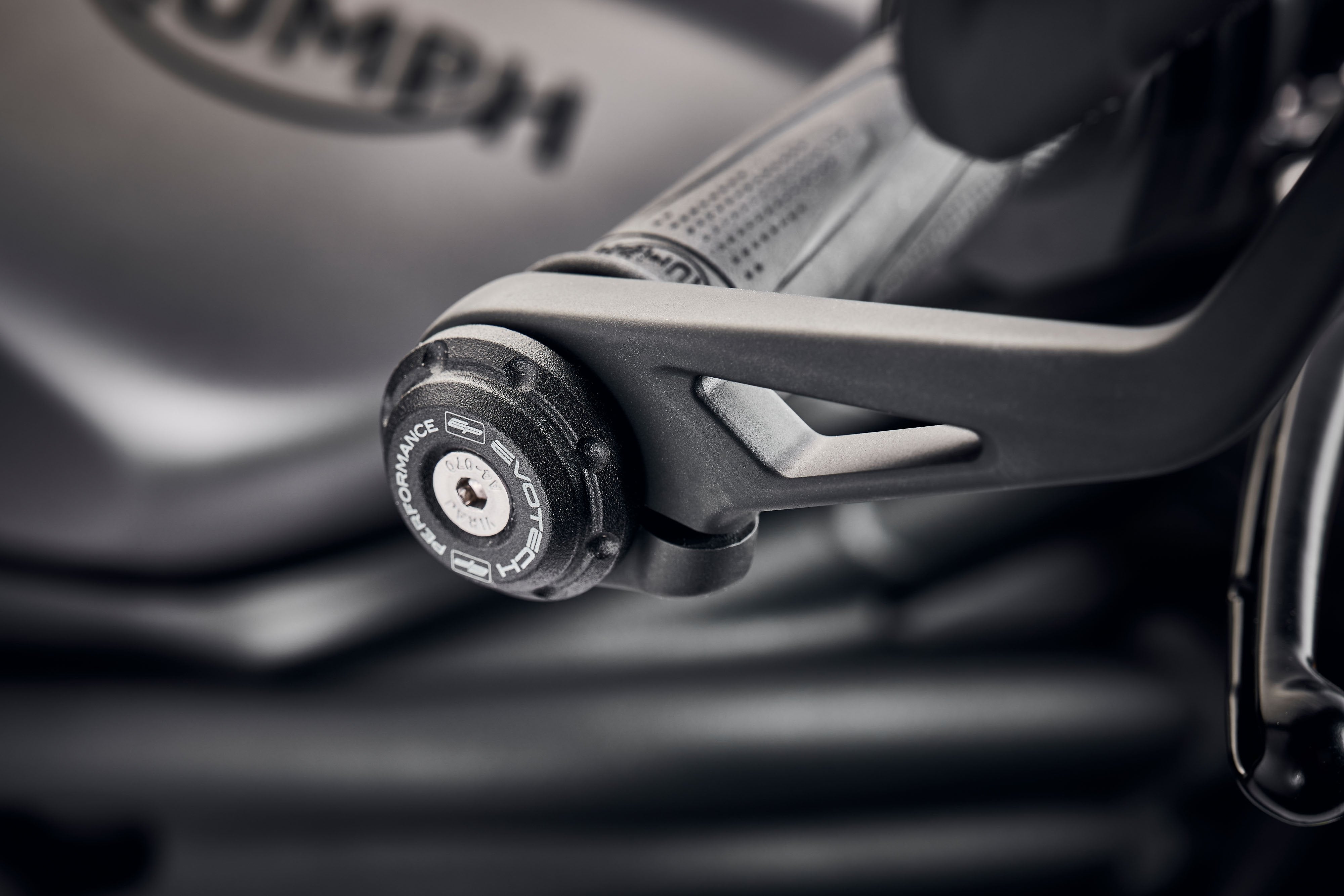 Evotech Bar End Weights for OE Handlebar End Mirrors - Triumph Speed Triple 1200 RS (2025+), PRN015509-19, Image 3