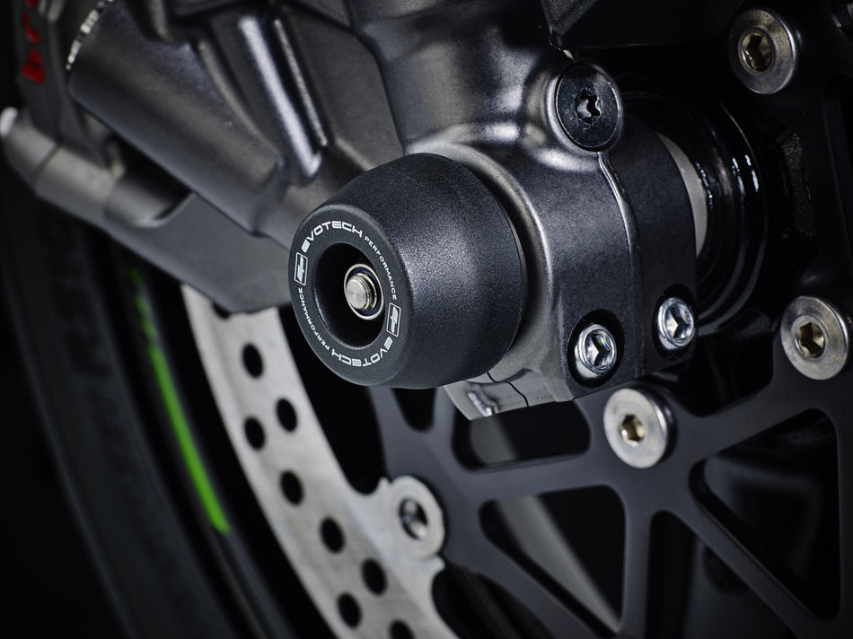 Evotech Front Spindle Bobbins - Kawasaki Ninja ZX-10R 40th Anniversary Edition (2024+)