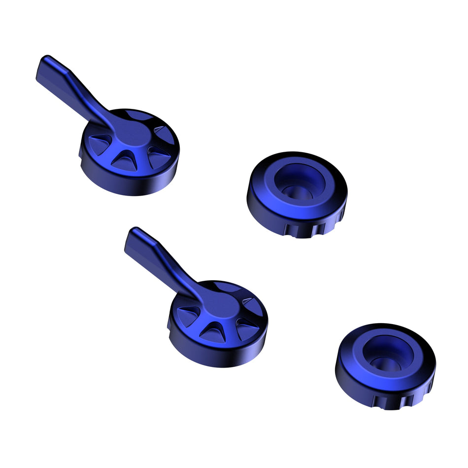 Evotech Evo Brake And Clutch Lever Blue Adjusters - 1