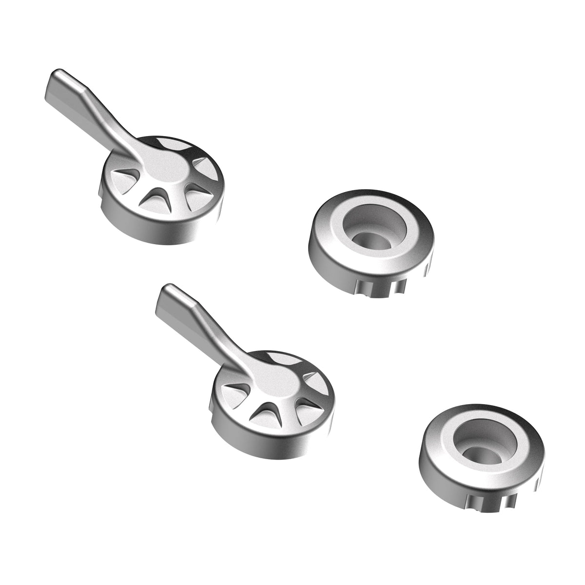 Evotech Evo Brake And Clutch Lever Silver Adjusters - 1