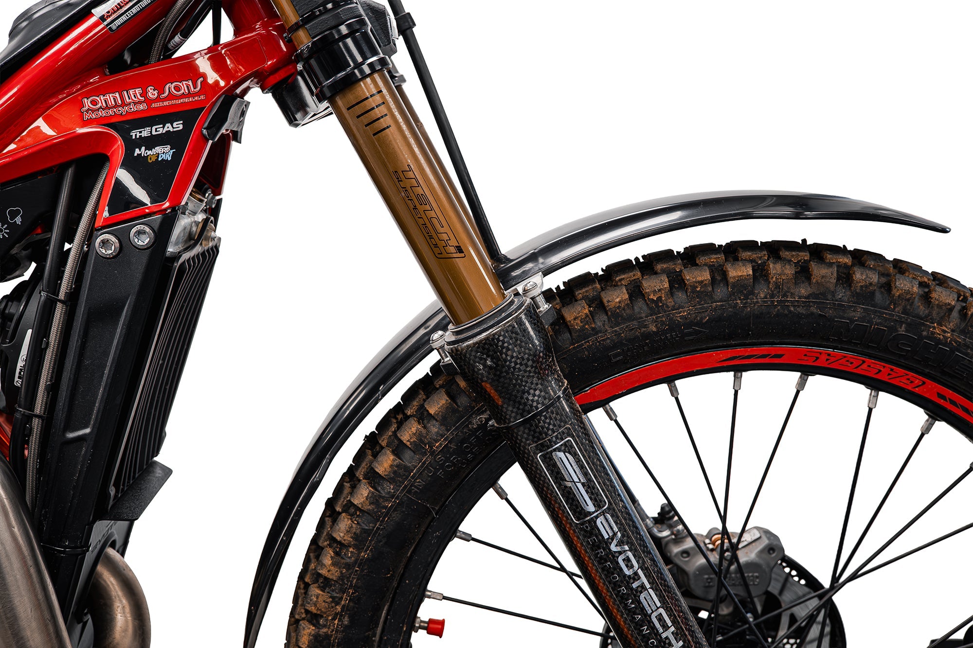 Evotech Front Mudguard Spacer Kit - Gas Gas TXT Racing 300 (2023+) - Image - 5