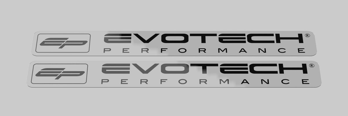 Evotech Performance Logo Sticker (Black) - 2