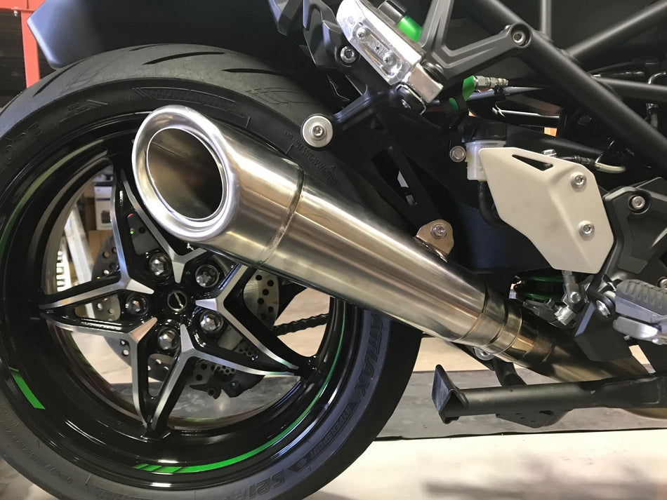 Kawasaki H2 SE SX Vandemon All Titanium H2R Slip-On 2018-25