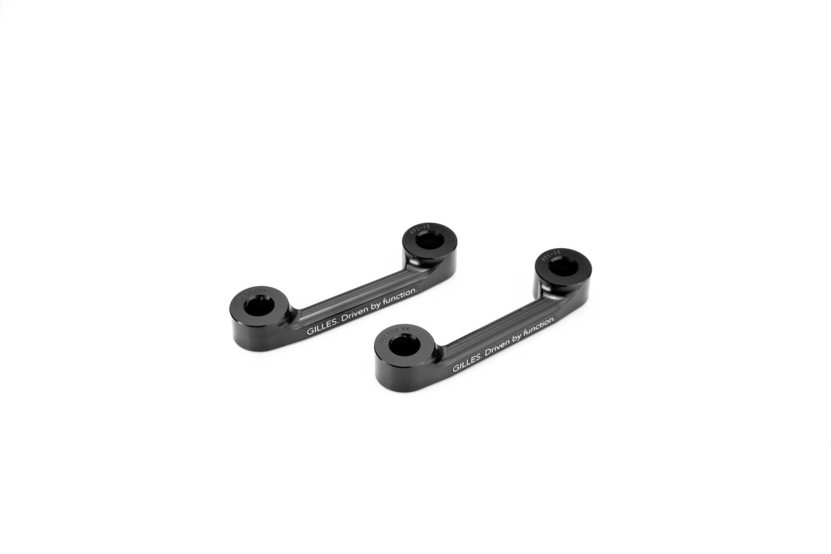 Gilles Tooling passenger peg kit black, PPC-08-KIT-B - 1