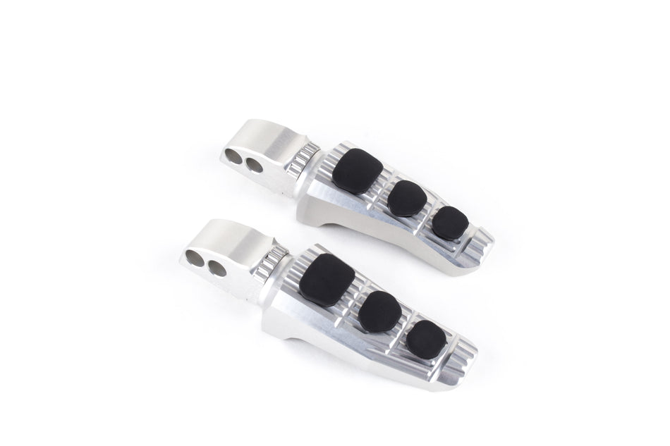 Gilles Tooling Touring foot peg set, pillion, silver, RGK-690-UF20-SET-S - 1