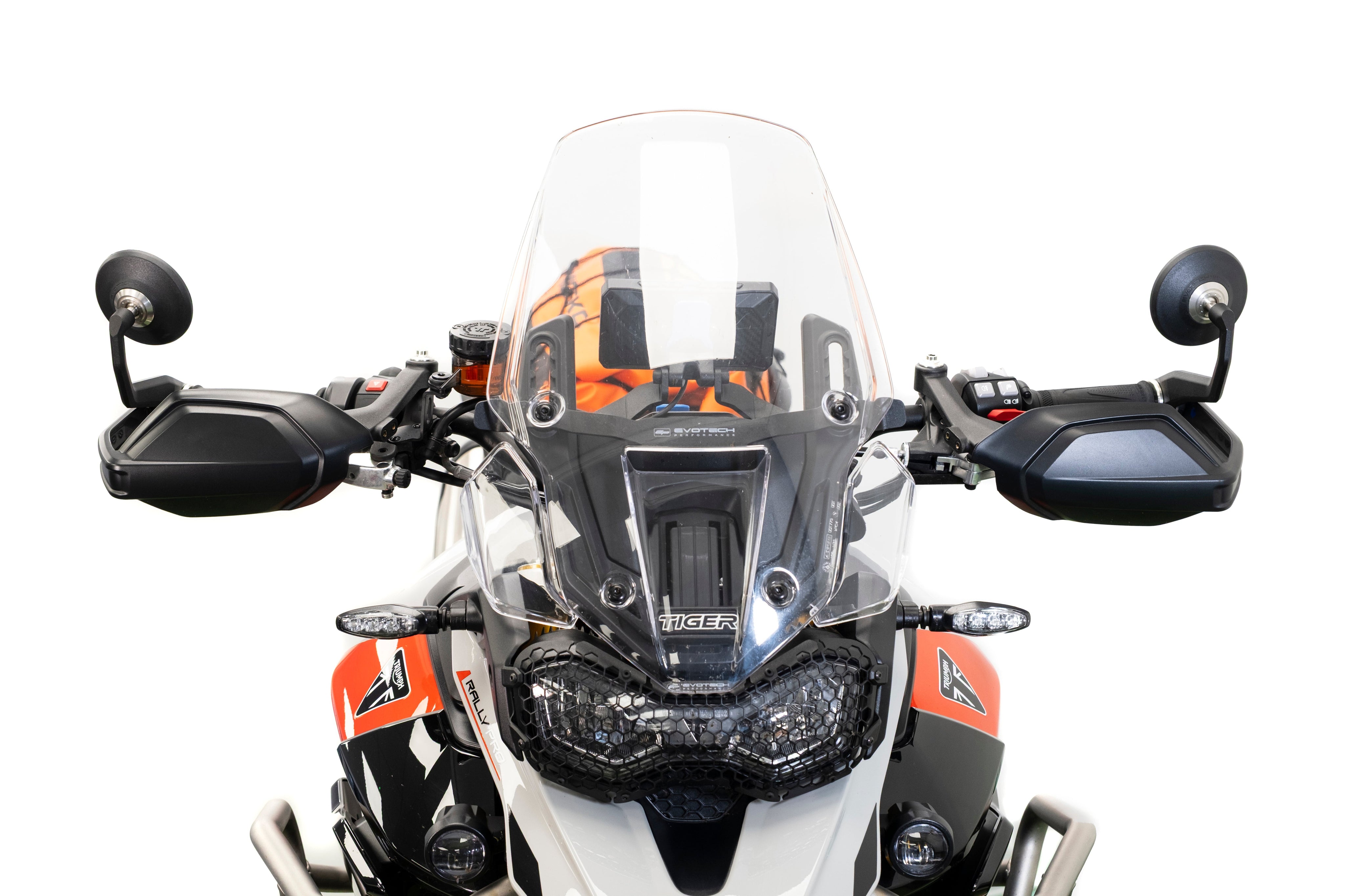 Evotech Handguard Bar End Mirrors (Retro) - Triumph Tiger 900 Rally Pro (2024+), PRN016459-017175-017591-017761-018367-03, Image 3