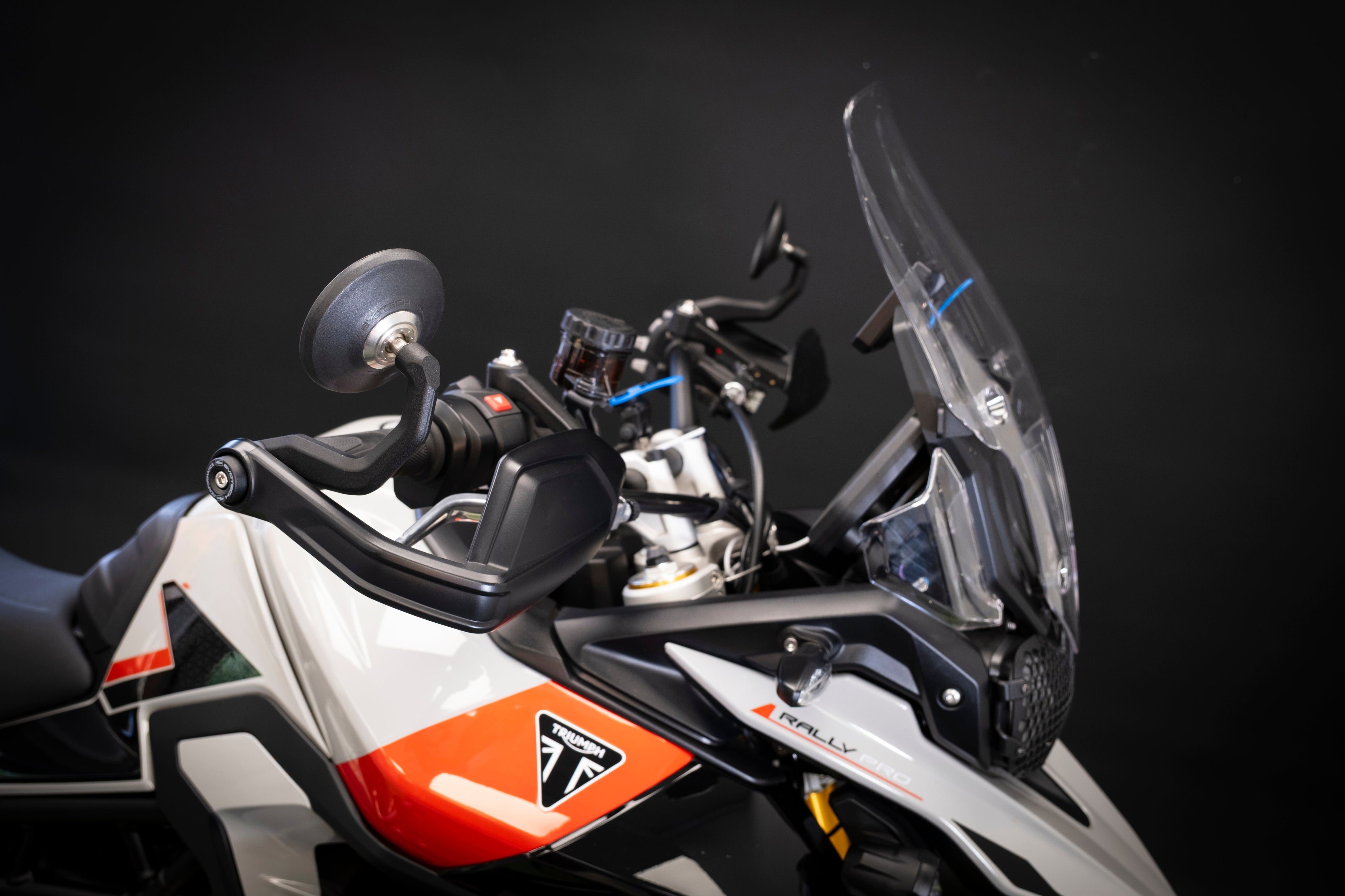 Evotech Handguard Bar End Mirrors (Retro) - Triumph Tiger 900 GT (2020 - 2023), PRN016459-017175-017591-017761-018367-09, Image 4
