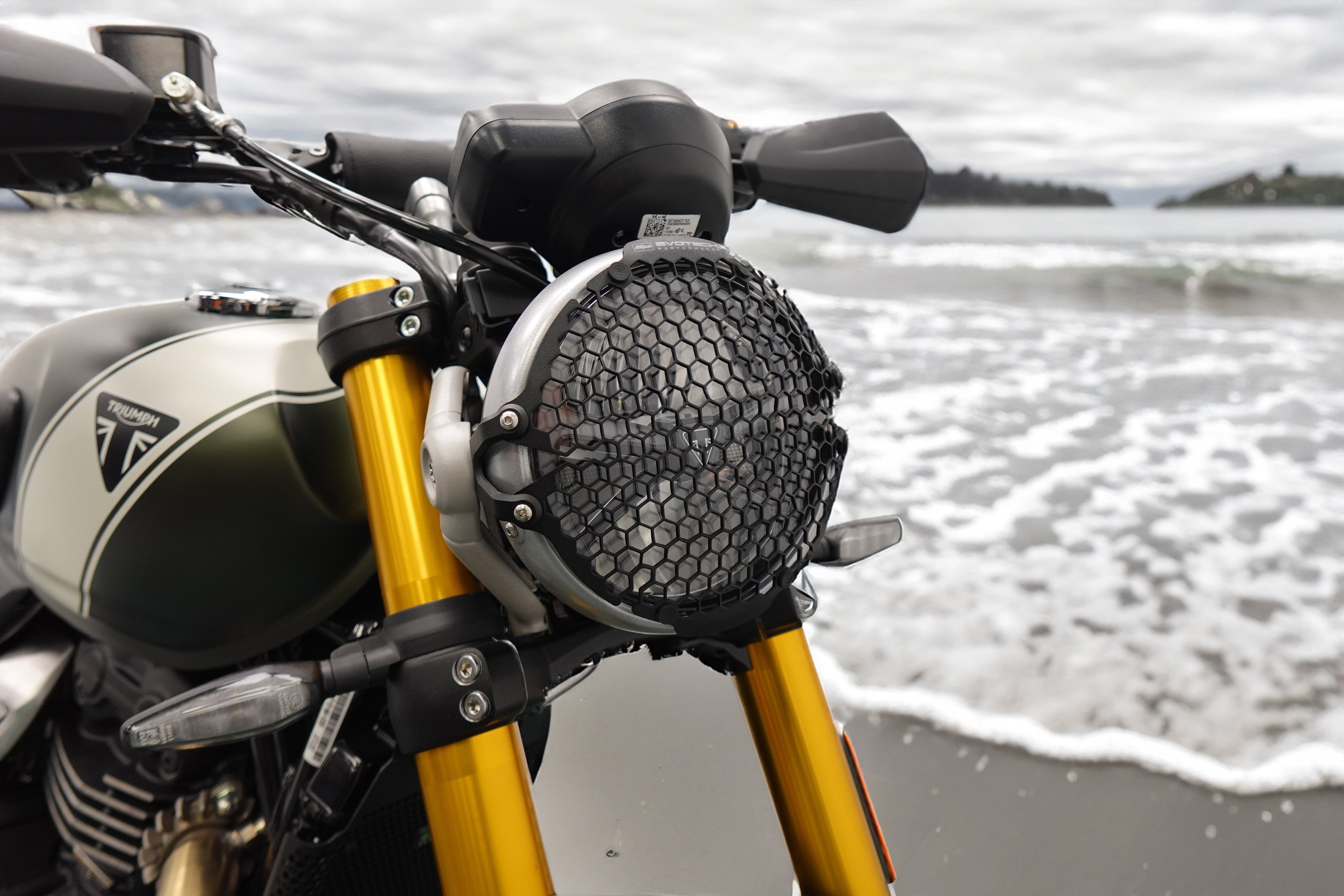 Evotech Headlight Guard - Triumph Scrambler 400 X (2024+) - 3