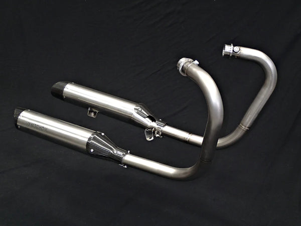 Vandemon - Triumph Bonneville Bobber 1200 Vandemon Brushed Titanium Exhaust 2017-2023