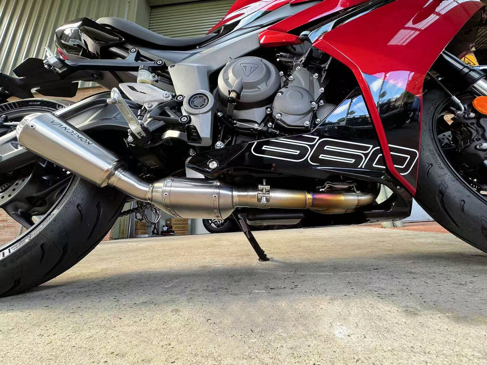 Triumph Trident & Daytona 660 Titanium Exhaust System