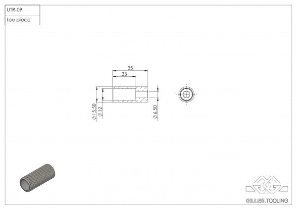 Gilles Tooling Brake Lever Toe Piece, UTR-09