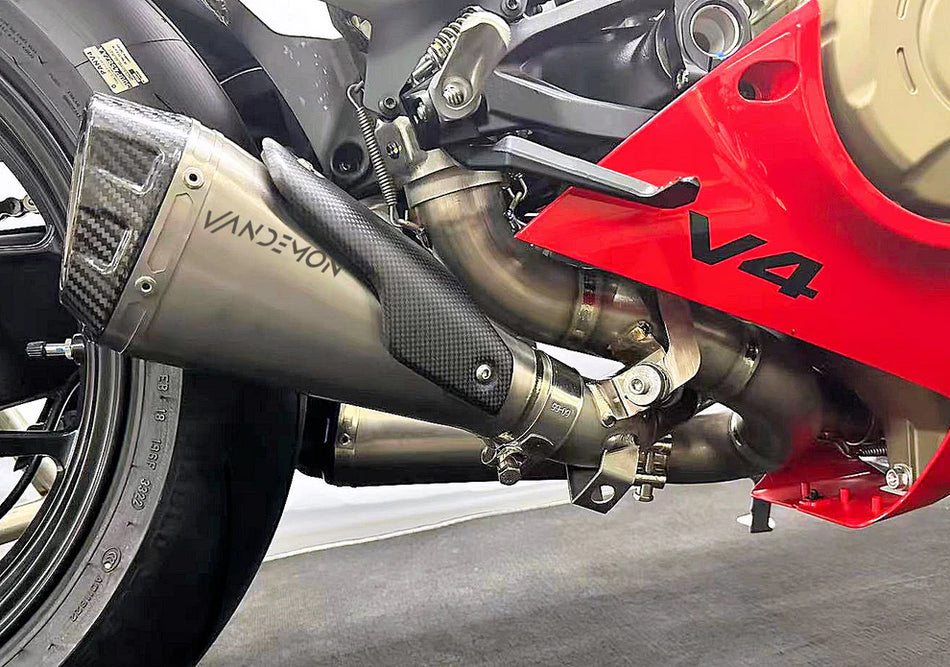 Vandemon -  Ducati Panigale & Streetfighter V4 Vandemon All Titanium Slip-On 2023+