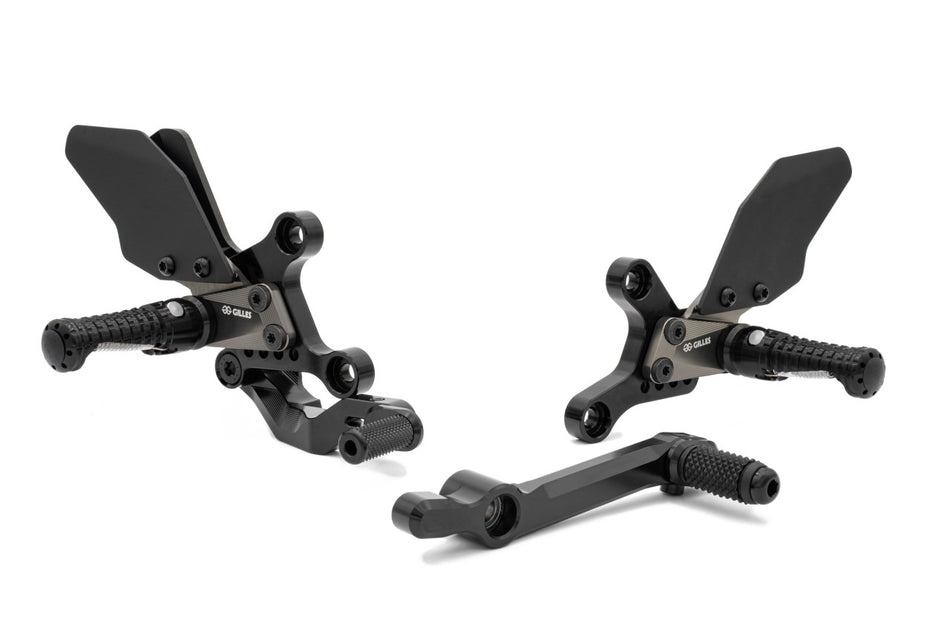 Gilles Tooling adjustable rearset black, AS31GT3-Y17-B