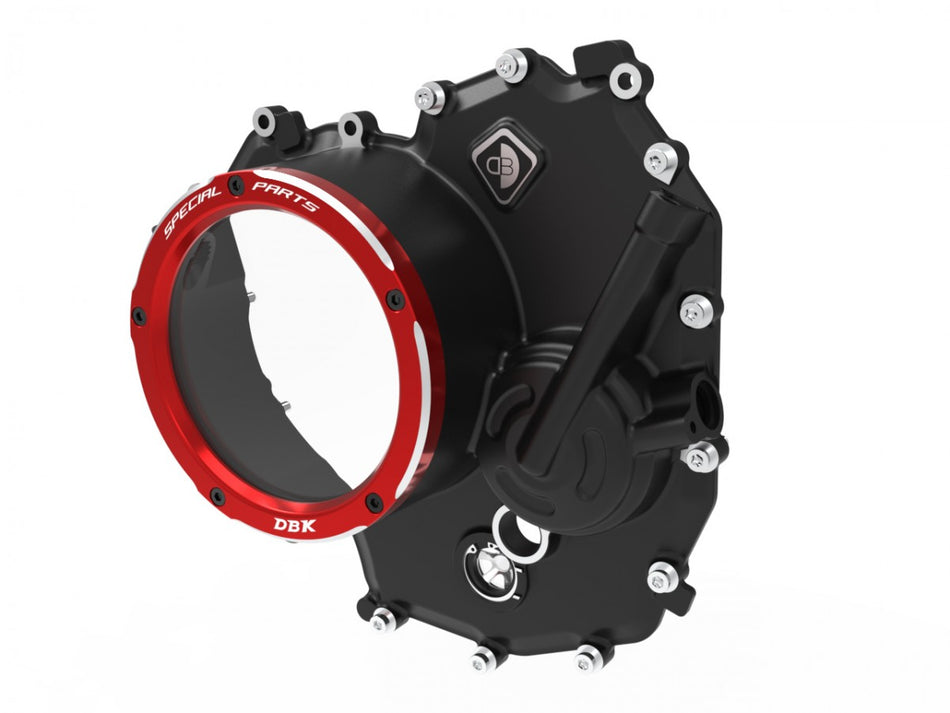 CCDV18 - DUCATI V2 CLEAR CLUTCH COVER - DBK Special Parts - 8
