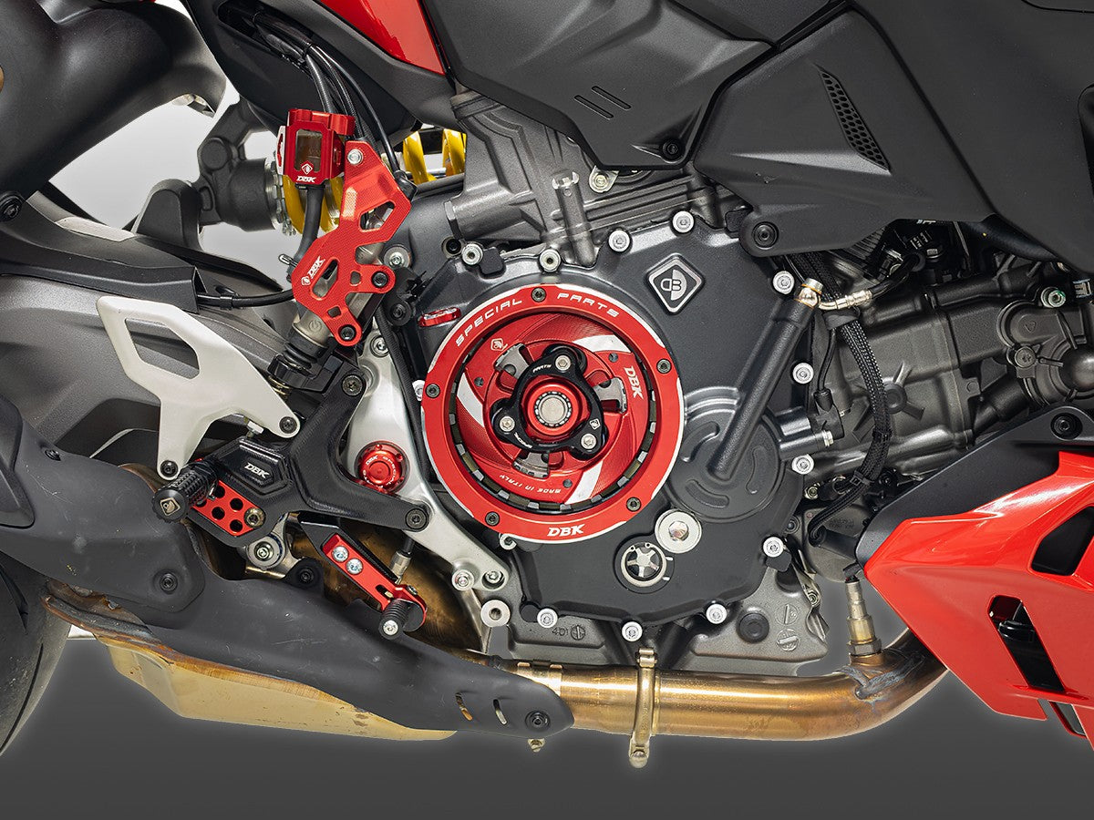 CCDV18 - DUCATI V2 CLEAR CLUTCH COVER - DBK Special Parts - 2