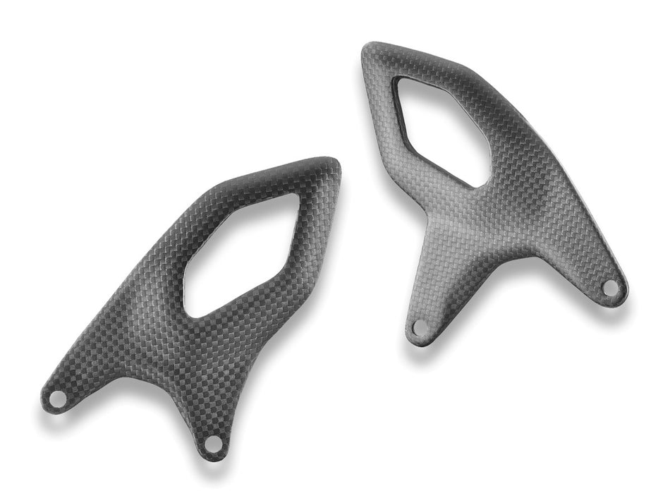 CRB263O - PANIGALE/SF V2 MY25 MATT CARBON HEEL GUARDS - DBK Special Parts - 1