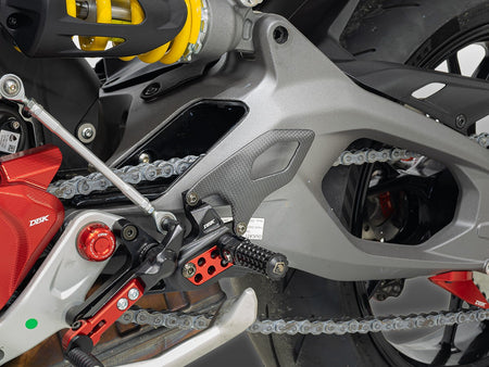 CRB263O - PANIGALE/SF V2 MY25 MATT CARBON HEEL GUARDS - DBK Special Parts - 5
