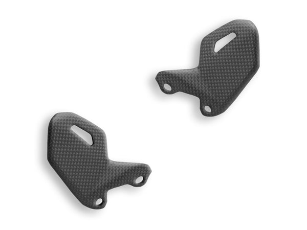 CRB64O - DESERTX PASSENGER HEEL GUARDS MATT CARBON - DBK Special Parts - 1