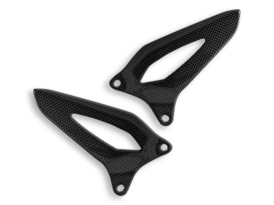 CRB69L - TRIUMPH ST 1200 GLOSSY CARBON HEELGUARDS - DBK Special Parts - 1