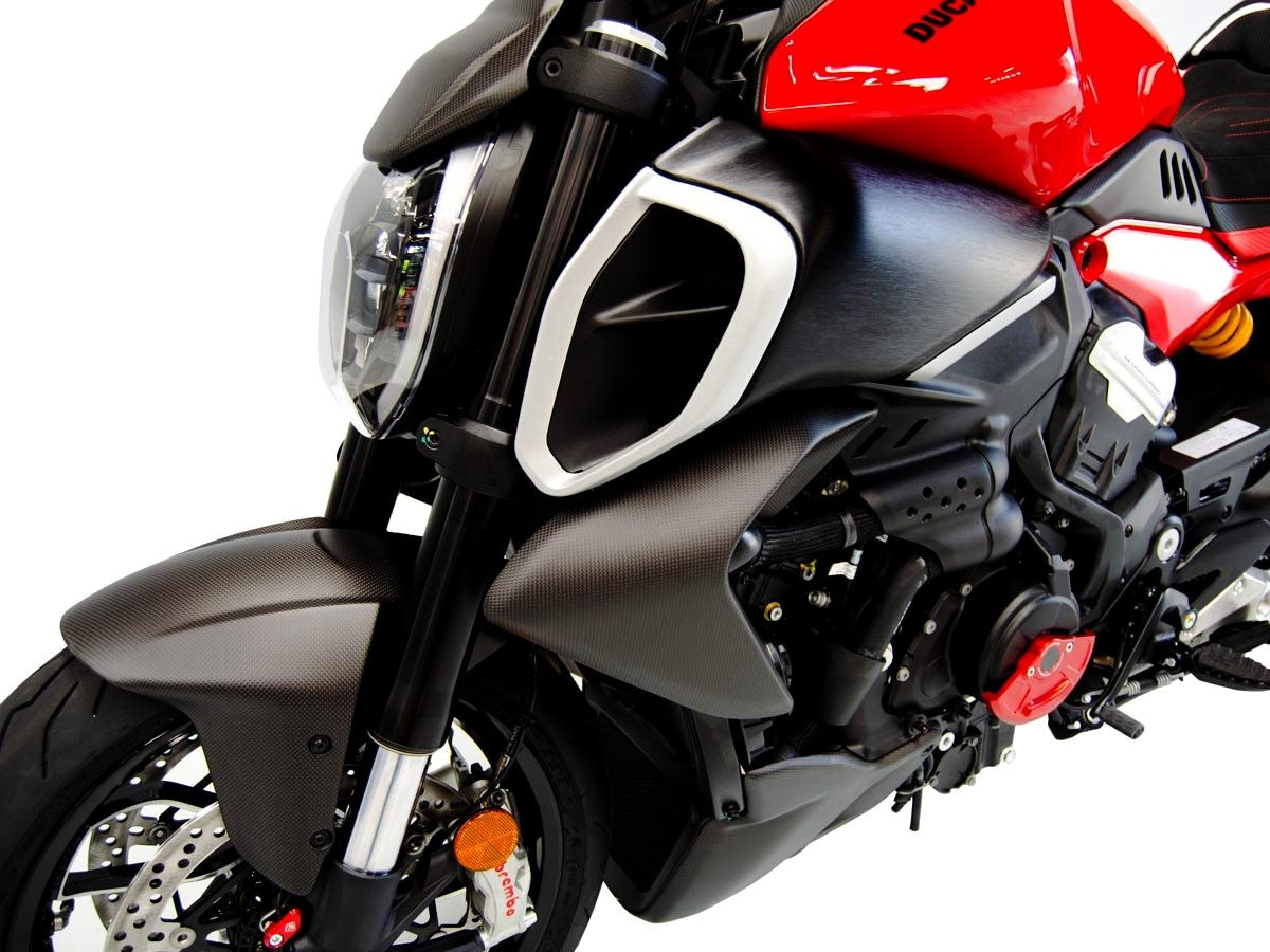 CRB73O - DIAVEL V4 MATTE CARBON SIDE PANELS - DBK Special Parts - 3