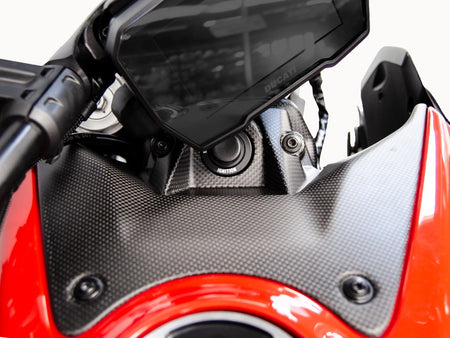 CRB78O - DIAVEL V4 MATT CARBON IGNITION COVER - DBK Special Parts - 6