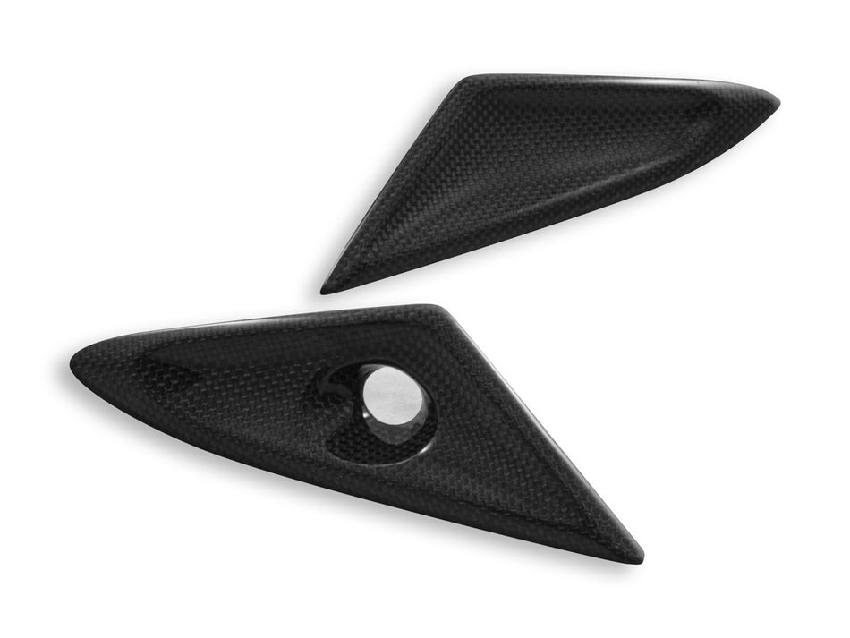 CRB91L - TRIUMPH STREET TRIPLE GLOSSY CARBON SIDE COVERS - DBK Special Parts - 1