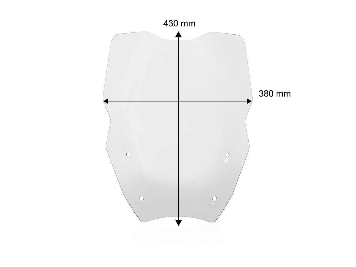 CUP26 - TOURING WINDSHIELD BMW R1300 GS MY23-24 WITH RADAR - DBK Special Parts - 12