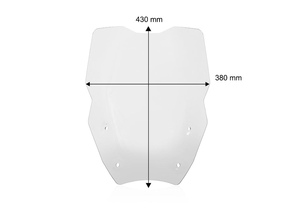 CUP26 - TOURING WINDSHIELD BMW R1300 GS MY23-24 WITH RADAR - DBK Special Parts - 12