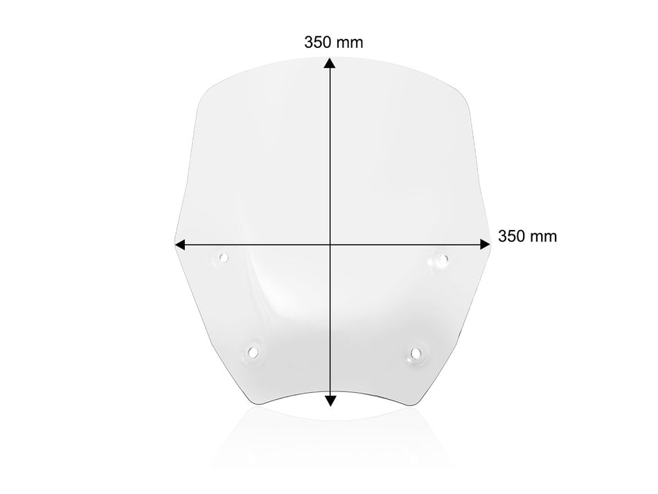 CUP29 - INTERMEDIATE WINDSHIELD BMW R1300 GS MY23-24 WITH RADAR - DBK Special Parts - 11