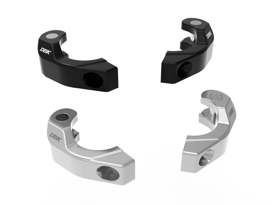 MPSS01 - PANIGALE V2 MY 2025 CLAMPS FOR MOUNTING RACING HALF-HANDLEBARS - DBK Special Parts - 1