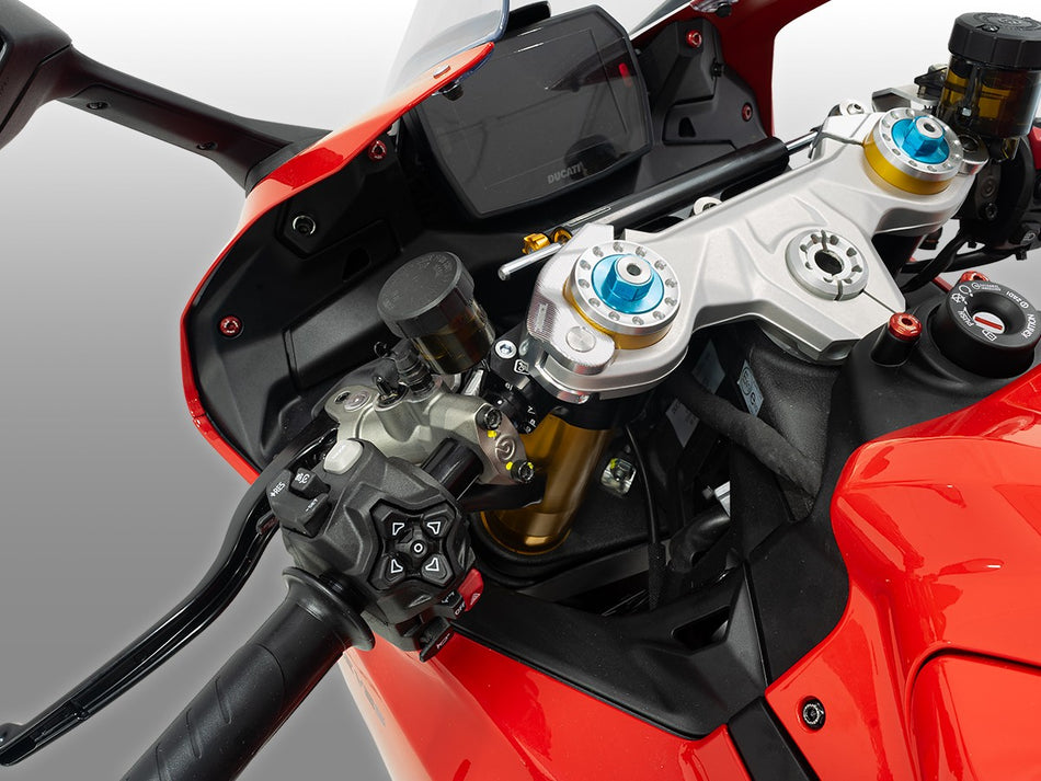 MPSS01 - PANIGALE V2 MY 2025 CLAMPS FOR MOUNTING RACING HALF-HANDLEBARS - DBK Special Parts - 2