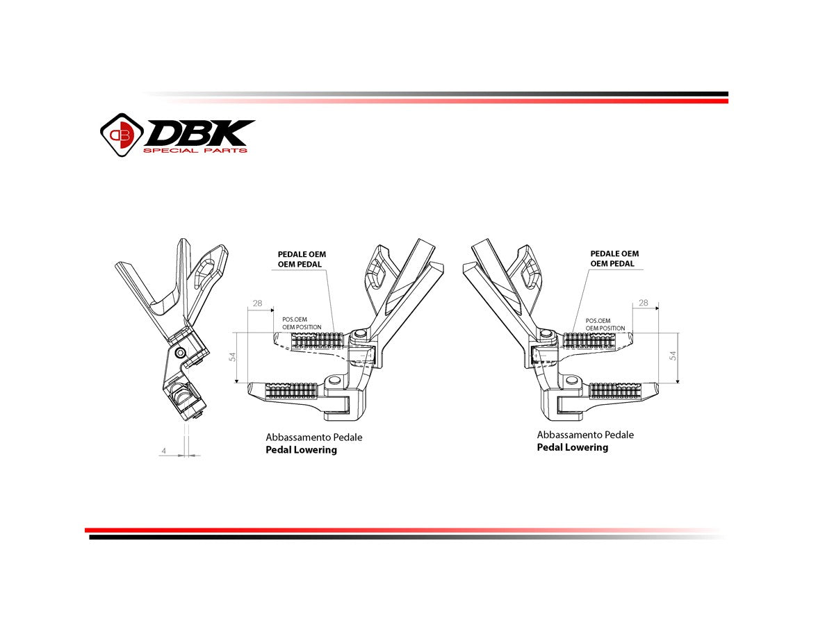 PAP05 - BMW R1300GS PASSENGER FOOTPEG COMFORT KIT - DBK Special Parts - 3