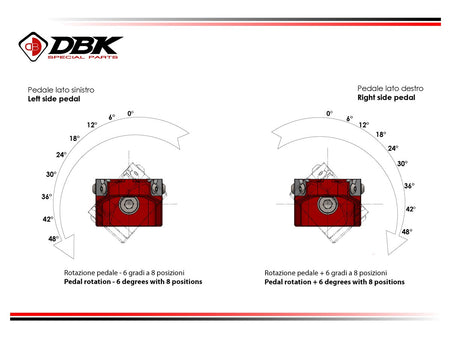 PPDV10 - DUCATI ADJUSTABLE OFF-ROAD PILOT PEDALS KIT (Ø6mm PIN) - DBK Special Parts - 3