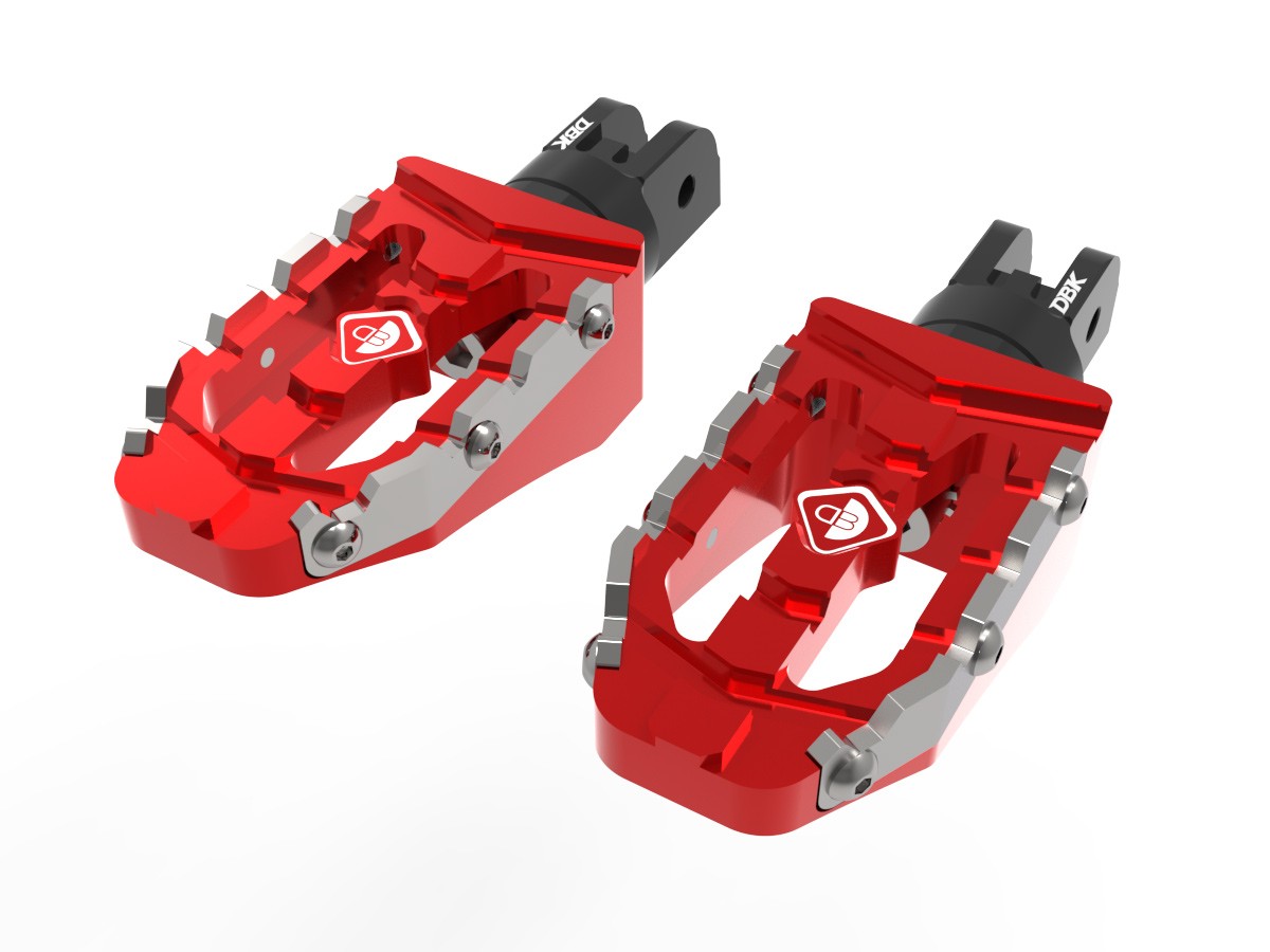 PPDV10 - DUCATI ADJUSTABLE OFF-ROAD PILOT PEDALS KIT (Ø6mm PIN) - DBK Special Parts - 10