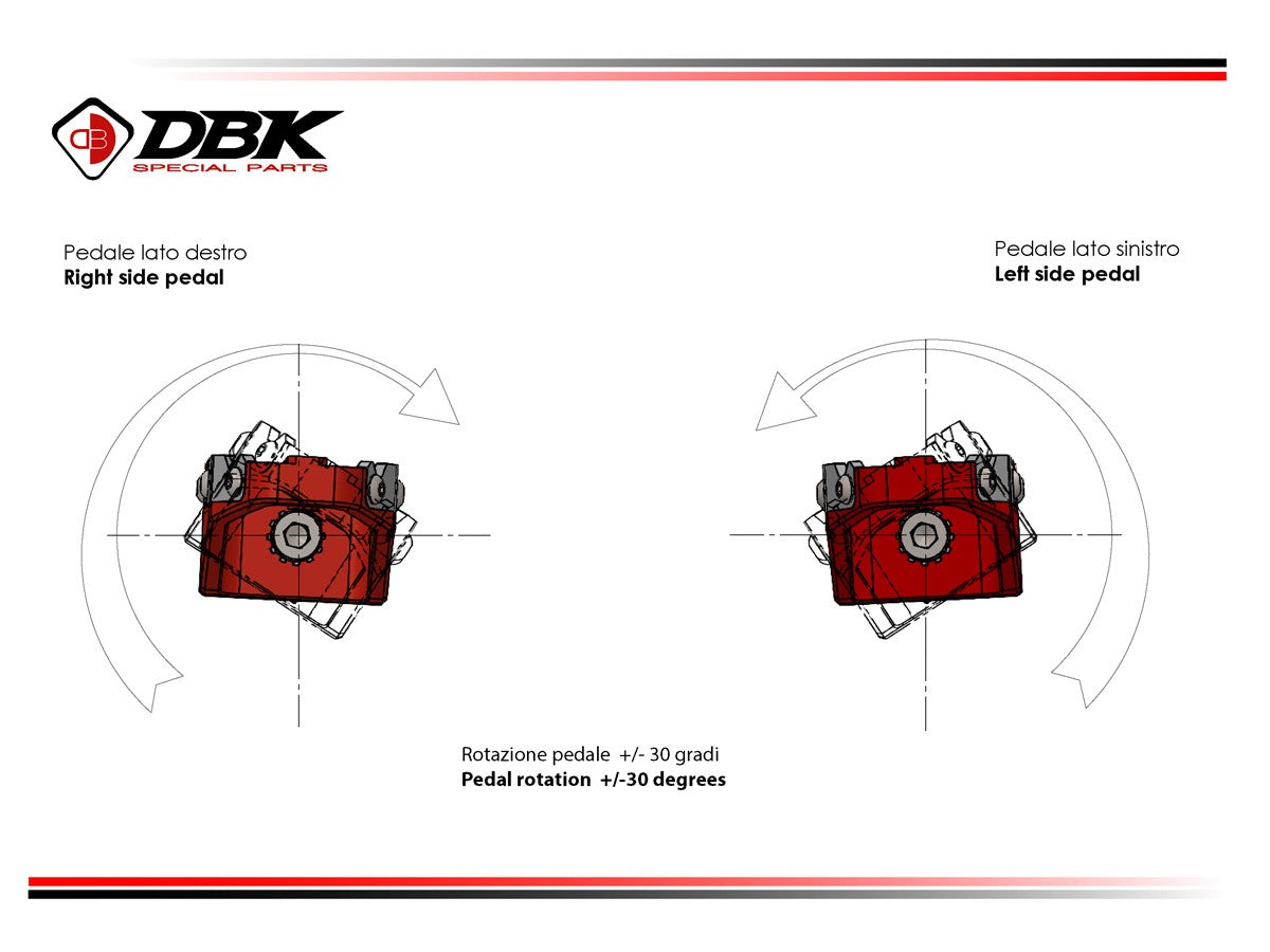 PPDV11 - DUCATI OFF-ROAD PILOT FOOTPEGS KIT (PIN Ø8mm.) - DBK Special Parts - 3