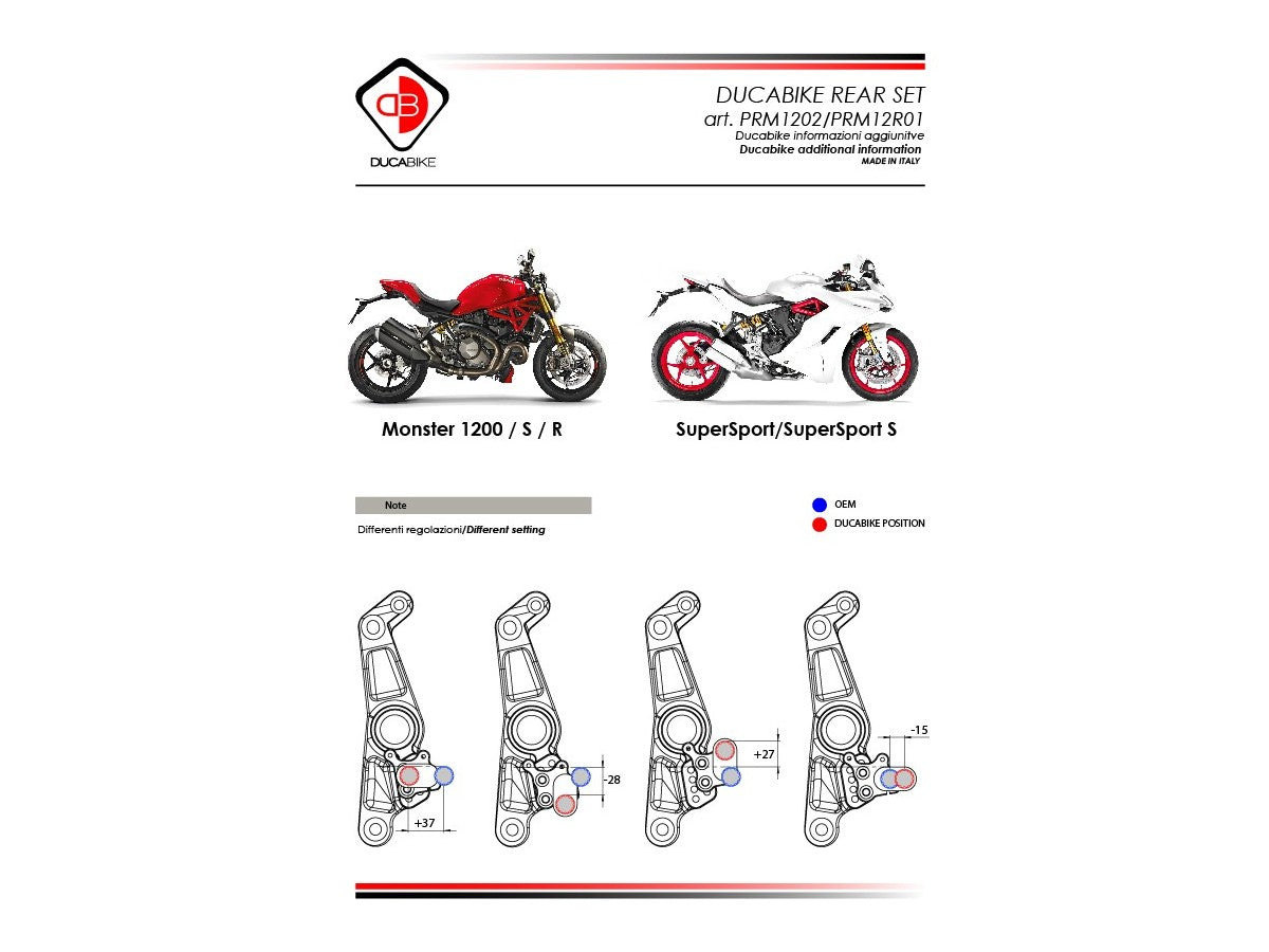 PRM1202 - ADJUSTABLE REARSET M1200 MY17 - DBK Special Parts - 6