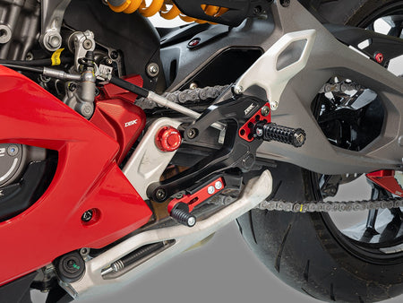 PRV201 - PANIGALE V2 MY25 ADJUSTABLE REARSETS - DBK Special Parts - 5