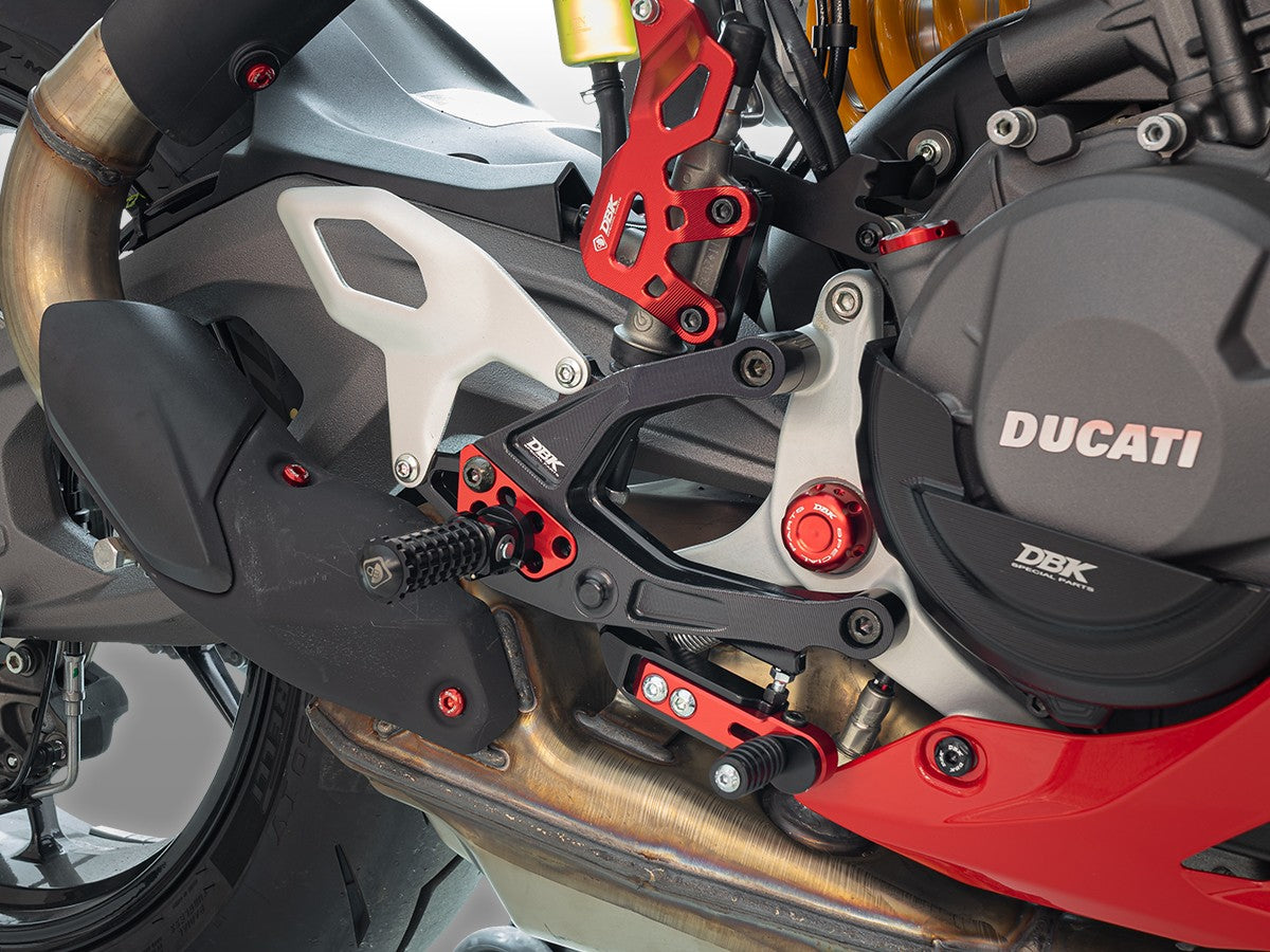 PRV201 - PANIGALE V2 MY25 ADJUSTABLE REARSETS - DBK Special Parts - 9
