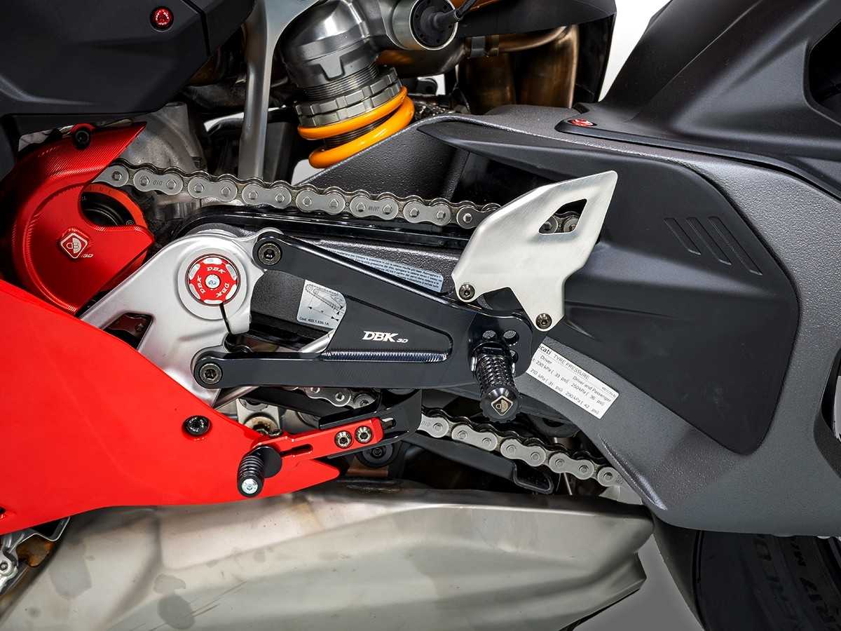PRV402 - PANIGALE V4 MY25 ADJUSTABLE SBK REARSETS - DBK Special Parts - 2
