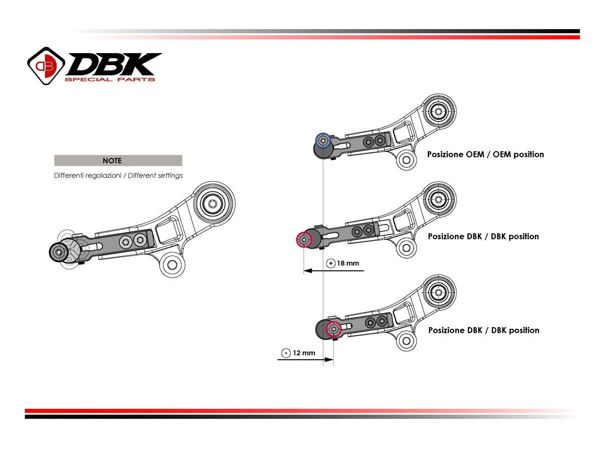 RPLC30 - BMW R1300GS ADJUSTABLE GEAR LEVER - DBK Special Parts - 3