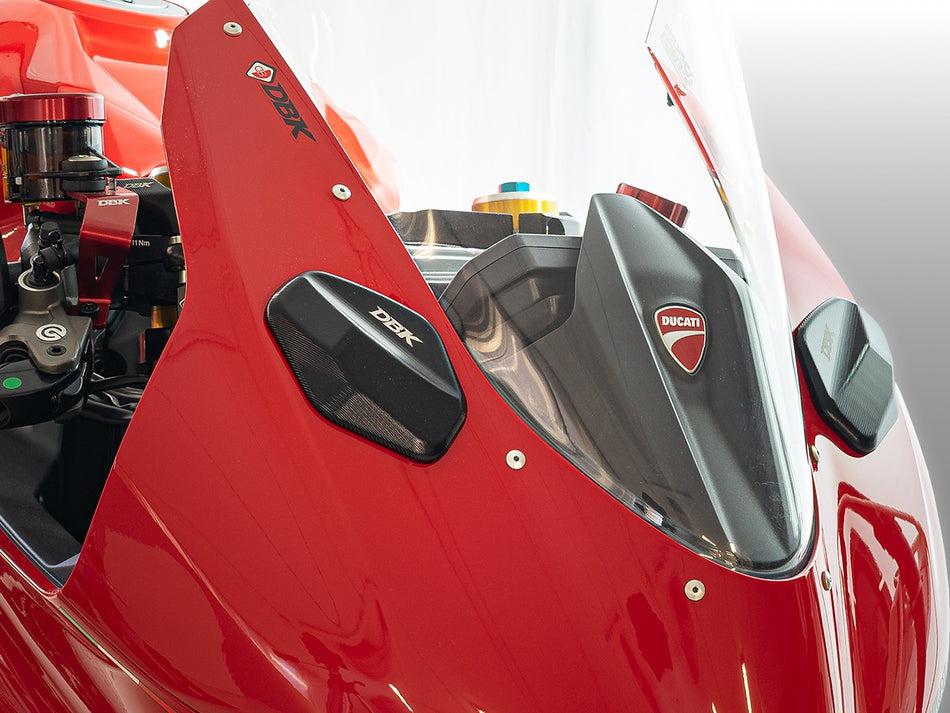 TCS01 - PANIGALE V2 MY25 MIRROR HOLES COVER KIT - DBK Special Parts - 2
