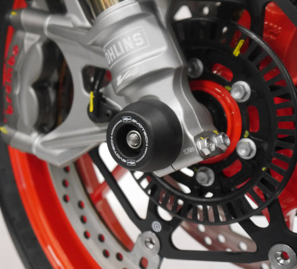 Evotech Front Spindle Bobbins - Aprilia Tuono V4 (2021+) - 2