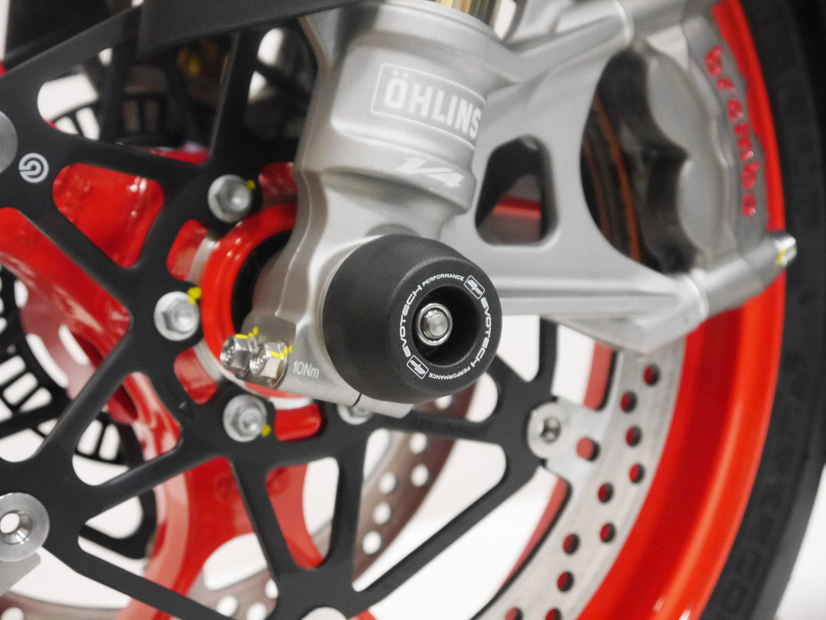 Evotech Front Spindle Bobbins - Aprilia Tuono V4 (2021+) - 3