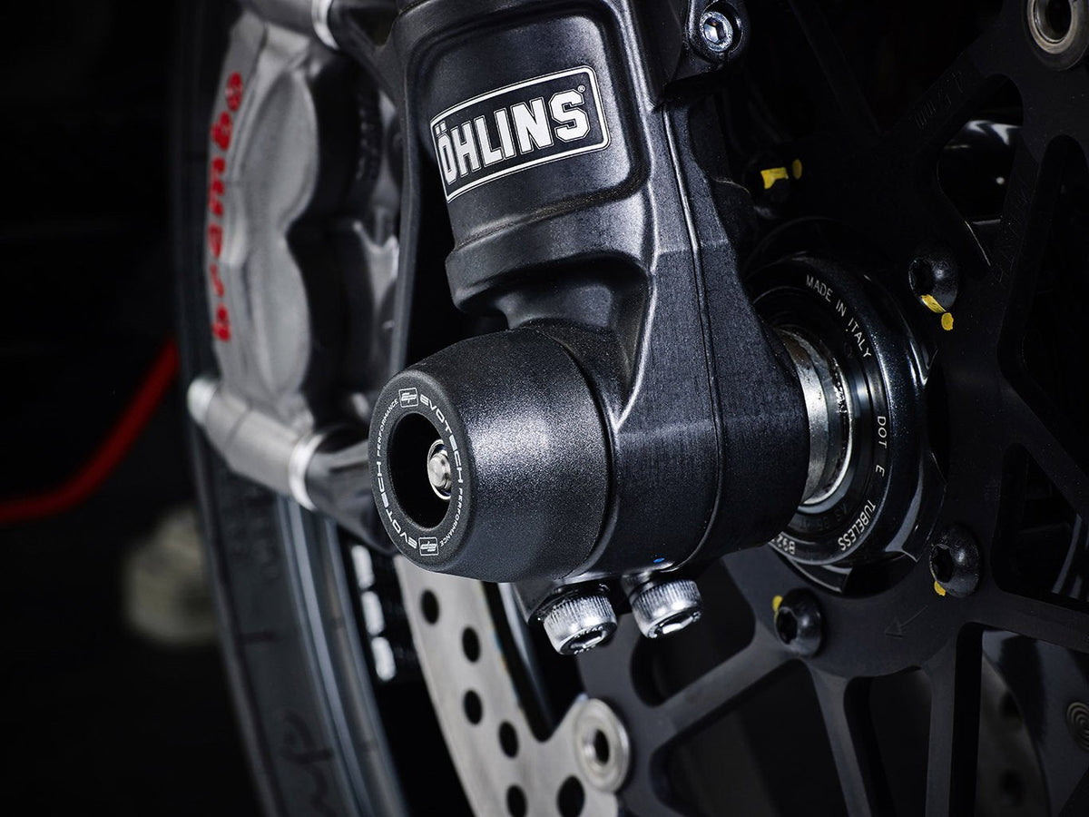 The seamless fit of EP nylon bobbin to the front fork of the Ducati Monster 796.
