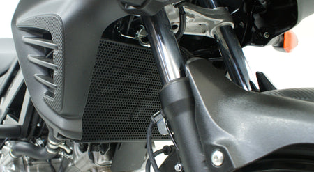 EP Radiator Guard installed on the Suzuki V-Strom 650 GTA