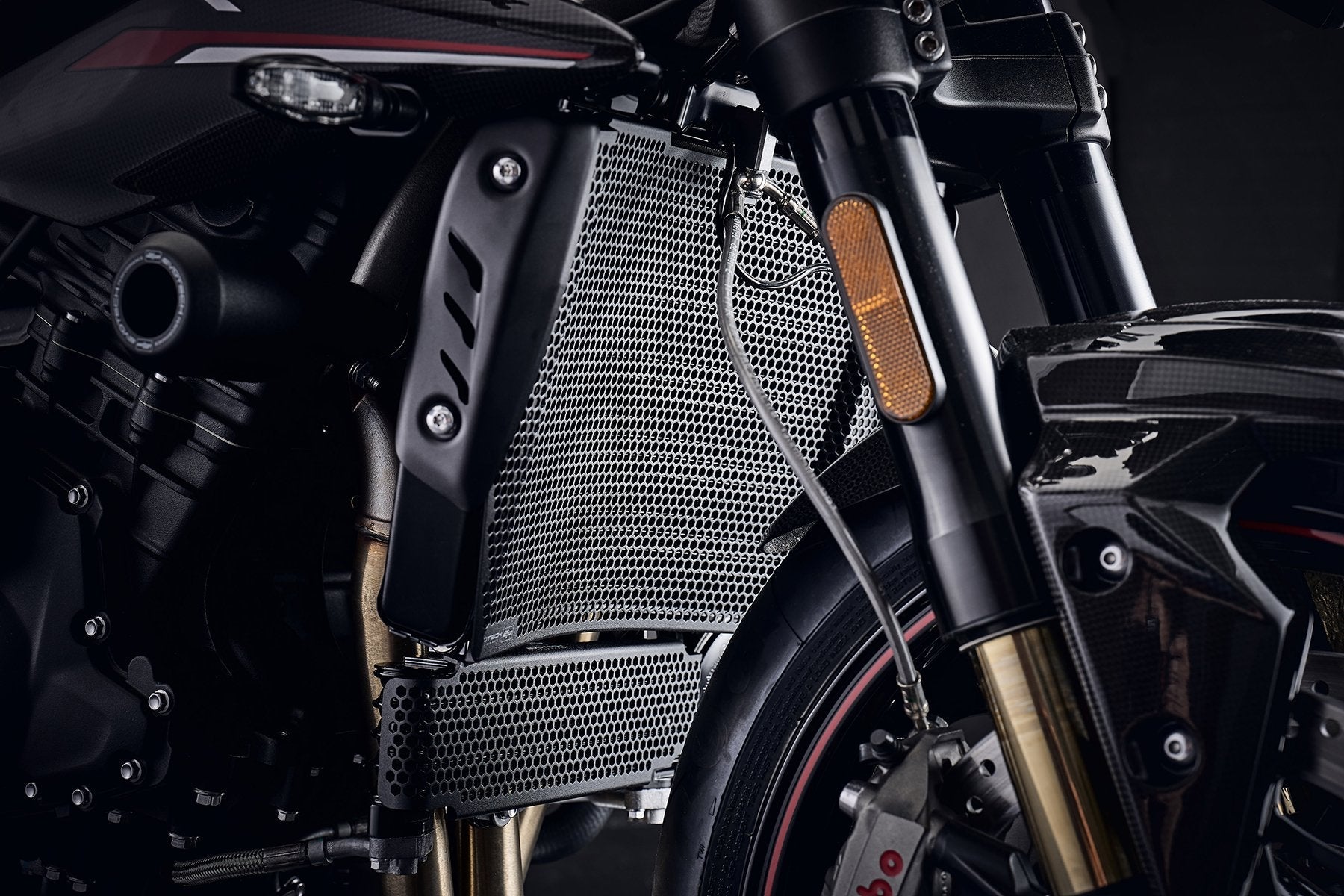 Evotech Radiator Guard & Oil Cooler Guard Set - Triumph Speed Triple S (2018 - 2020) - 4